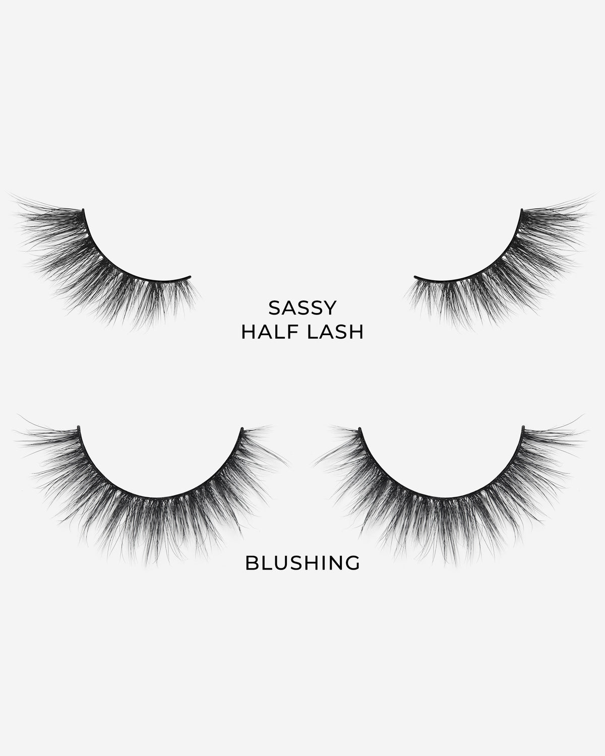 Lilly Lashes | Custom'Eyes Lash Kit | Sassy & Blushing Lash Side by Side