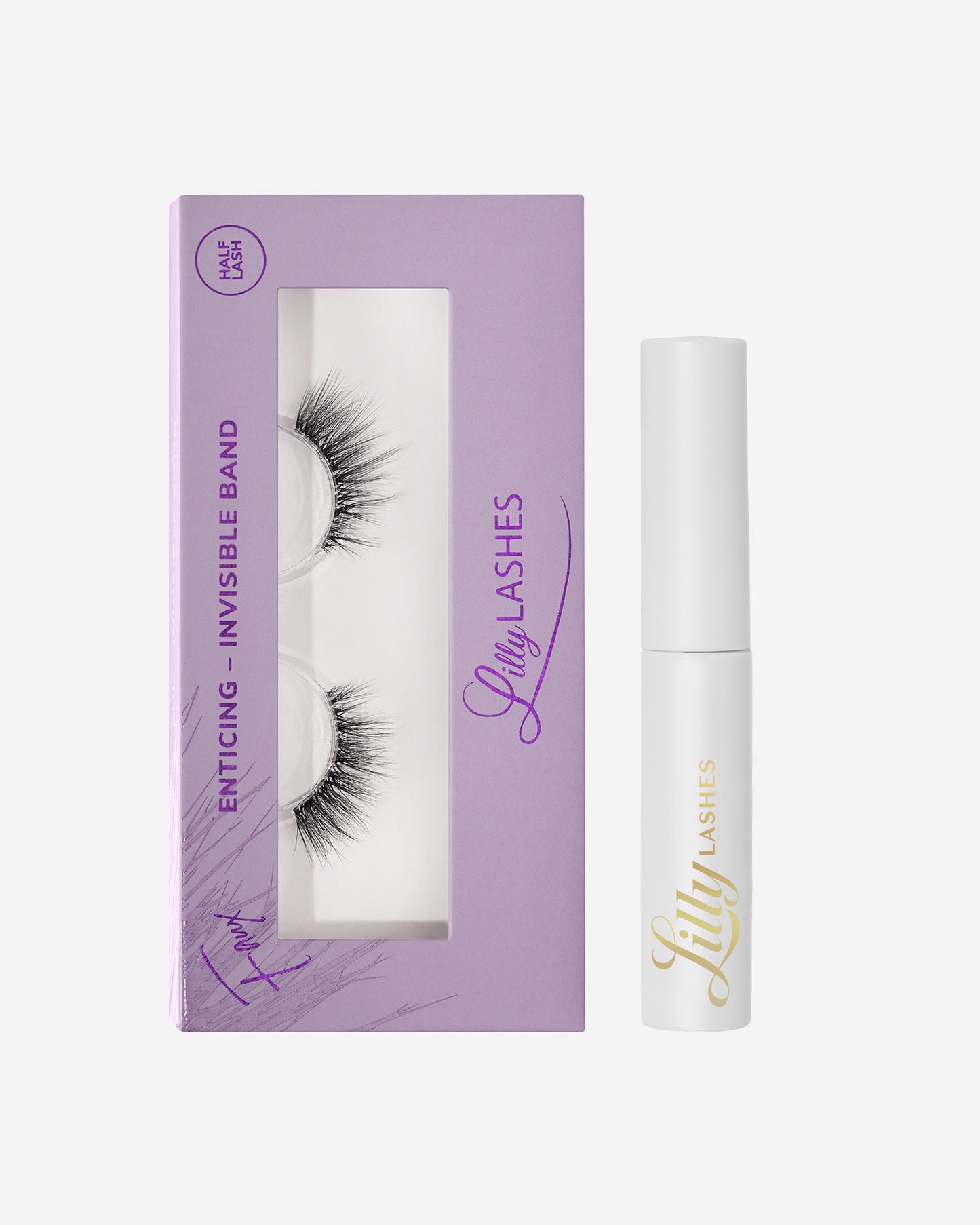 Enticing Sheer Band Half Lashes & Adhesive Bundle