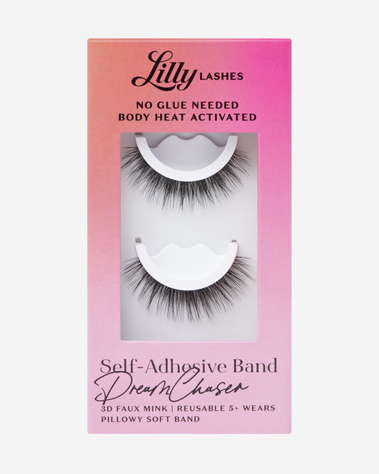 Lilly Lashes | Self Adhesive | DreamChaser | Front of Box variant:Natural