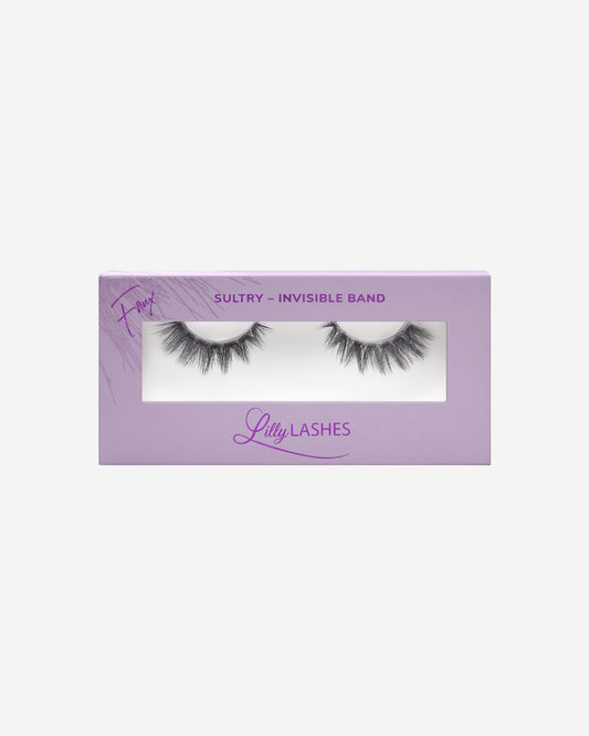 Lilly Lashes | Sheer Band | Sultry | Front of Box