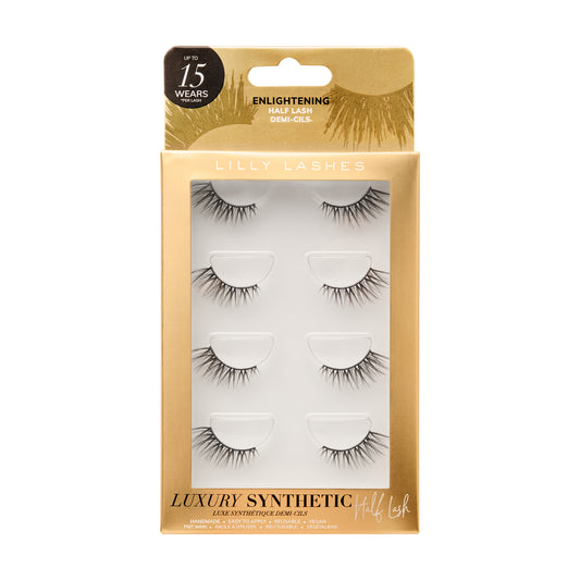 Luxury Synthetic Half Lashes 4-Pack Enlightening