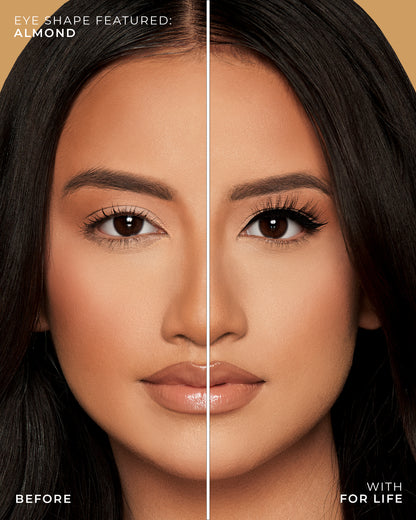 Lilly Lashes | Click Magnetic | For Life | Almond Eye Crop