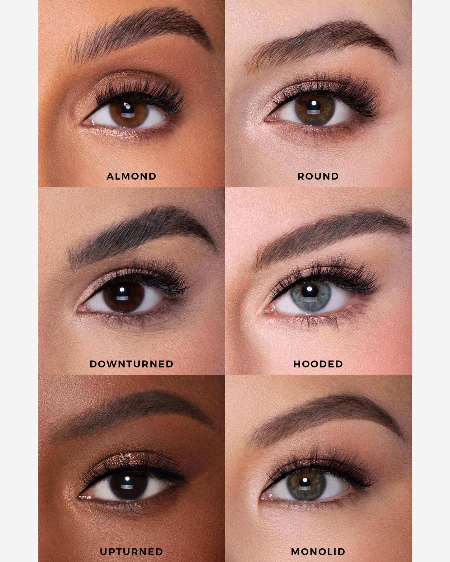 Lilly Lashes | Everyday | Reveal | Eye Crops for Different Eye Shapes